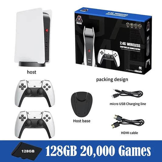 Built-In 15000 Games Play Station5 Television Classic Arcade Video Game Consoles Retro TV Game Box with 2 Wireless Controllers